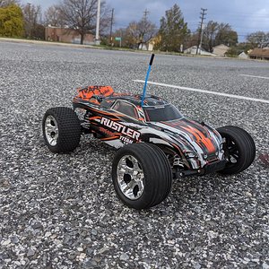 My Traxxas Rustler at Stricker Middle 2